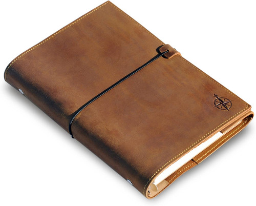 Leder notizbuch ringbuch - leder,