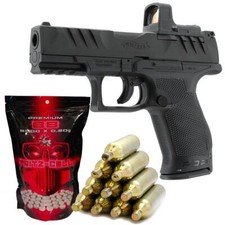 Walther PDP Compact 4" Softair-Co2-Pistole Schwarz 6 mm + RDS 8 Point Sight