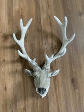 hirschkopf ,wanddeko, in Grautönen,L55xB41xT20, verm. Polyresin