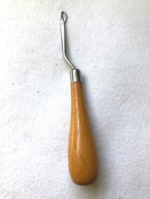 Knüpfhaken mit Holzgriff - Knüpfnadel für Teppiche, Kissen, Wandbild, Knüpfen