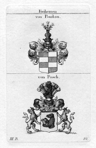 Ponikau posch wappen adel - ponikau,