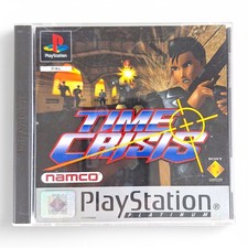 PS1 / Sony Playstation 1 - Time Crisis EU [Platinum] mit OVP OVP beschädigt