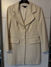 Zara Woll-Mantel cremeweiß Gr. M