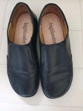 Highlander Damen Halbschuhe Freizeitschuhe Lederschuhe G.38 schwarz gute Zustand