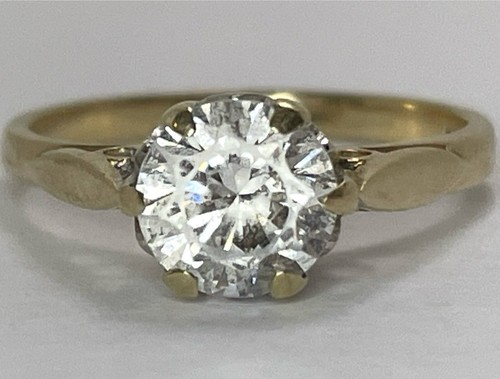 Vintage 14ct gelbgold solitär - 14ct,