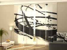 Foto-Schiebegardine Schwarz