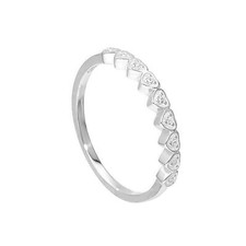 Sterlingsilber und Klar CZ