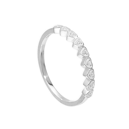 Sterlingsilber und klar - sterlingsilber, cz