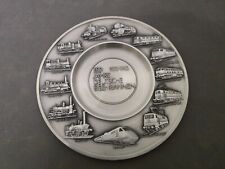 Zinnteller WENZ Wandteller 150 Jahre Deutsche Eisenbahn 1835-1985