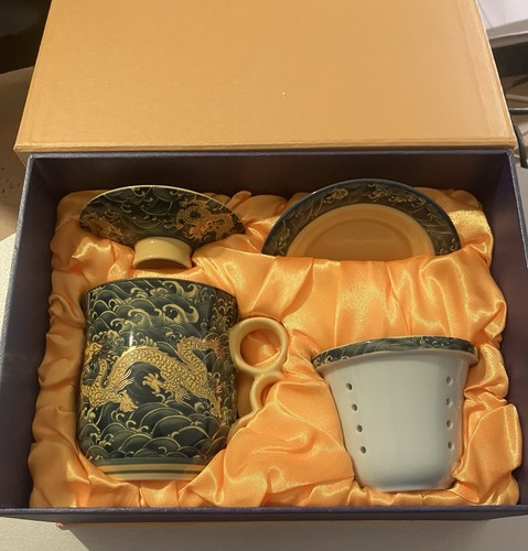Teetasse mit sieb und deckel - sieb,