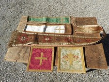 STOLA MESSGEWAND PRIESTER 5x kirchliches Inventar Altardecke Altartuch Brokat