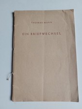 Thomas Mann - EIN BRIEFWECHSEL