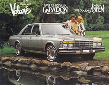 CHRYSLER Le Baron PLYMOUTH Volare DODGE Aspen Prospekt Brochure 1978 USA 11
