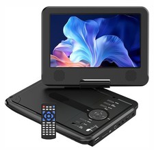 9,5" Tragbarer DVD-Player mit 7,5" HD-Schwenkdisplay, 6h Akkulaufzeit Zonenfrei