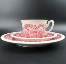 Villeroy & Boch Kaffeegedeck 3-teilig  Serie Rusticana rot V&B Coffee Trio