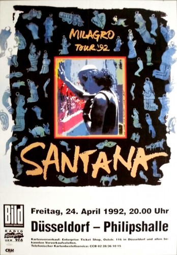 Santana 1992 plakat - -, in
