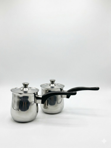 Edelstahl kaffeekocher set - edelstahl, 2