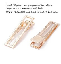 3 Haarklammer Haarspange Schnabelspange Beak Alligator Clip Klammer rosegold sil