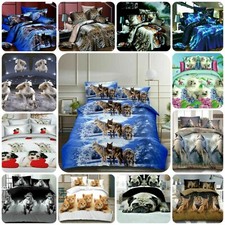 3D Tierdruck Bettbezug Set