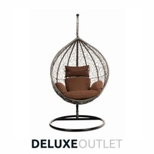 Hängesessel Hängeschaukel Garten Hängekorb Gestell Hängestuhl Rattan OUTLETWARE 