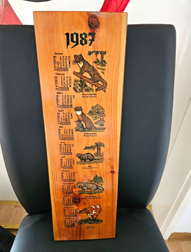 Ddr holzkalender kalender - holzkalender, jahr