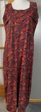 Vtg Handmade Floral Maxi House
