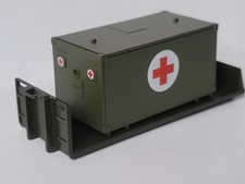 Dornier-Kabine Typ FM2 Kreuz Bundeswehr Kabine Olivgrün NPE auf herpa Abrollflat