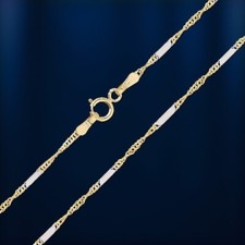 BICOLOR KETTE Gelb/Weissgold