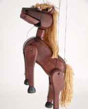 Pferd Holzmarionette -