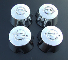 4 x schöne Chrom Nabenkappen Opel Manta B GT/E für Stahlfelge 10 06 032 Radkappe