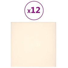 Wandpaneele 12 Stk. Creme