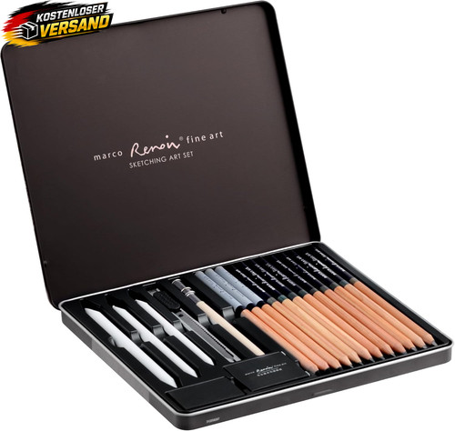 Skizzen zeichen bleistift set - zeichen,