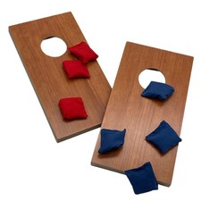 2x Holz Desktop Cornhole Spiel
