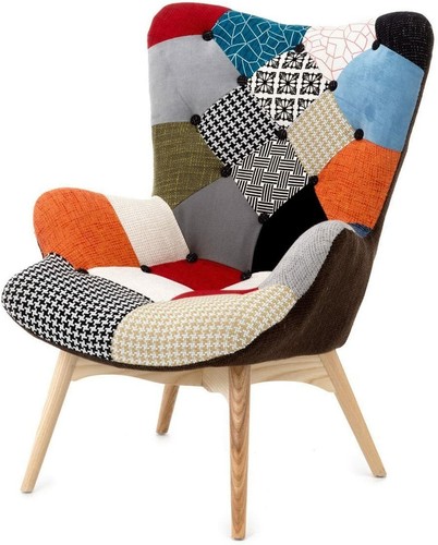 Sessel stuhl stoff patchwork - stoff,