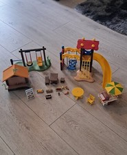 Playmobil Grosser Spielplatz Rutsche Sandkasten inkl Extras und 5 Figuren