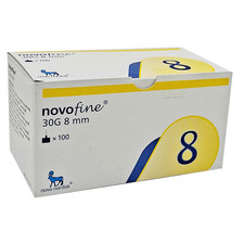 Novo Nordisk Novofine 8mm, 30G (0,30mm) Pennadeln, NEU
