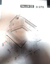 BAUANLEITUNG Faller H0 B- 270 Lagerschuppen, Bahnsteigschuppen