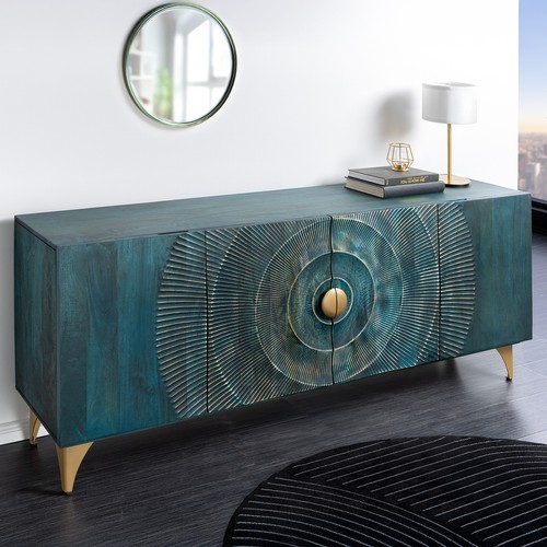 Massivholz sideboard golden - massivholz,