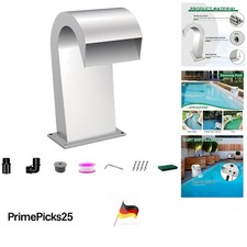 Edelstahl Wasserfall Überlauf