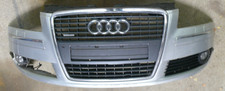 Stoßstange vorn komplett silber grau Single Frame Grill Nebler PDC Audi A8 D3 4E