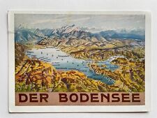 AK 1934 Der Bodensee Konstanz Bregenz Friedrichshafen Karte Landkarte 