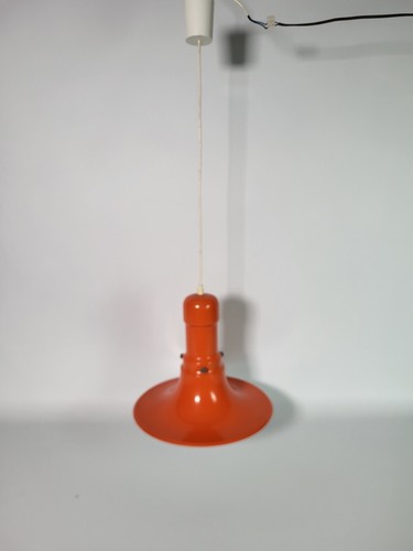 Mid century hängelampe - hängelampe, orange