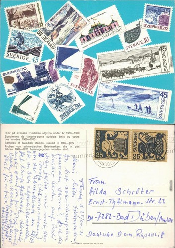 Schwedische briefmarken die - schwedische, in
