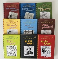 9x Gregs Tagebuch Band Sammlung Jeff Kinney Buch Bücher Taschenbuch