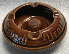 ASBACH URALT Aschenbecher Ø ca.: 140 mm Höhe ca.: 48 mm - aus Keramik – braun –