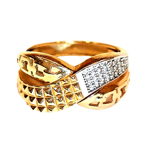 Ring tricolorgold mit - ring,