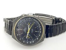 Meister Anker PVD Chronograph Herren Armbanduhr 17 Rubis Incabloc 13 VTG Armband