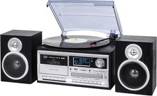 Vinyl-Plattenspieler, Kabelloser Vinyl-Player, CD, MP3, USB, SD, 25W,  DAB/DAB+