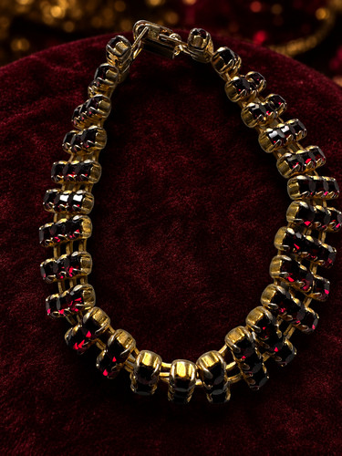 Armband granat kupferfassung - armband,
