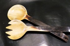 Salatbesteck  aus schwarzem